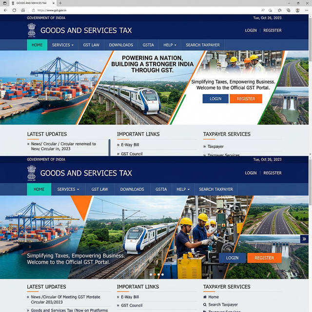 GST Portal Homepage
