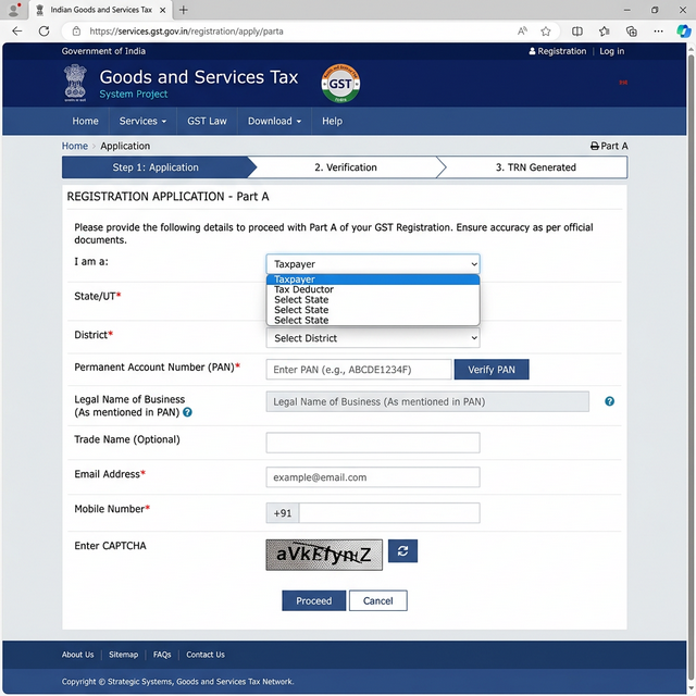 GST Registration Form