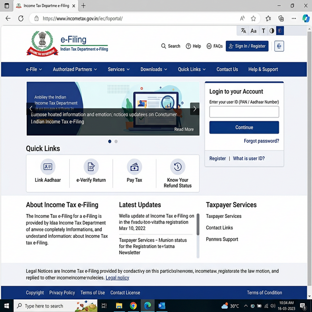 TDS Challan Payment Page